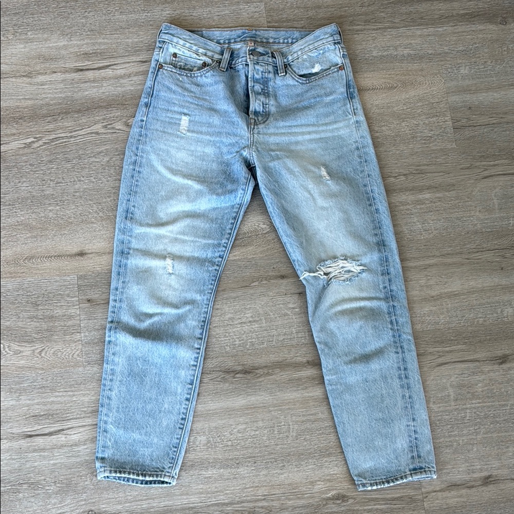 Levi's Light Blue Distressed Women Jeans